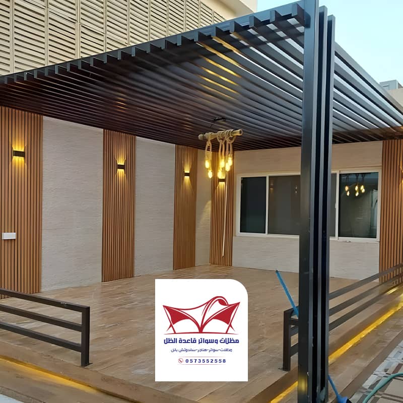 برجولات جلسات حدائق منزلية بديكور حديث